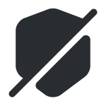 Shield Slash SVG Icon